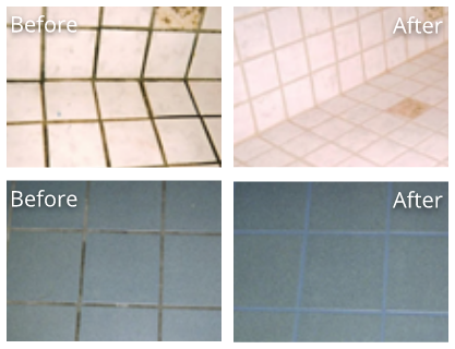 Tile & Grout Before and After